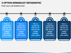 5 Option Minimalist Infographic PPT Slide 2