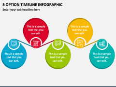 5 Option Timeline Infographic PPT Slide 1