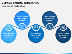 5 Option Timeline Infographic PPT Slide 2