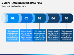 5 Steps Hanging Boxes on a Pole PPT Slide 2