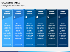 6 Column Table PPT Slide 2