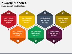 7 Elegant Key Points PPT Slide 1
