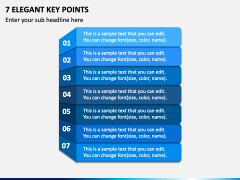 7 Elegant Key Points PPT Slide 2