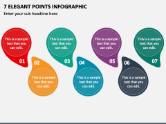7 Elegant Points Infographic PPT Slide 1