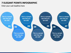 7 Elegant Points Infographic PPT Slide 2