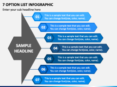 7 Option List Infographic PPT Slide 2