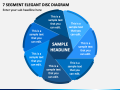 7 Segment Elegant Disc Diagram PPT Slide 2