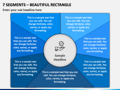 7 Segments - Beautiful Rectangle PPT Slide 2