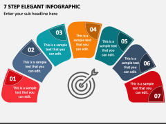 7 Step Elegant Infographic PPT Slide 1