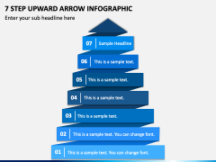 7 Step Upward Arrow Infographic PPT Slide 2