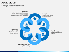 Addie model PPT slide 1