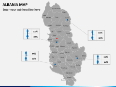 Albania map PPT slide 16