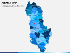 Albania map PPT slide 1