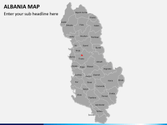 Albania map PPT slide 2