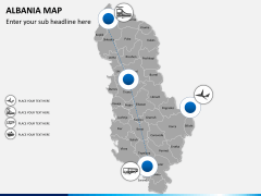Albania map PPT slide 4