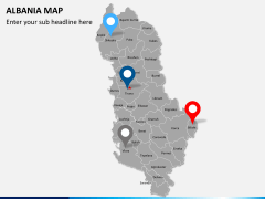 Albania map PPT slide 5