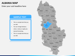 Albania map PPT slide 8