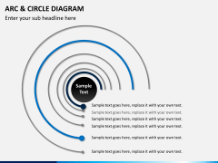 Arc and circle diagram PPT slide 4
