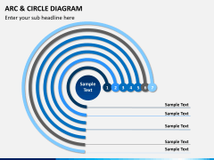 Arc and circle diagram PPT slide 5