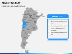 Argentina map PPT slide 10