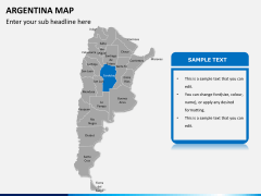 Argentina map PPT slide 11