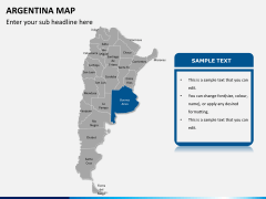 Argentina map PPT slide 12