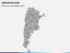 Argentina map PPT slide 2