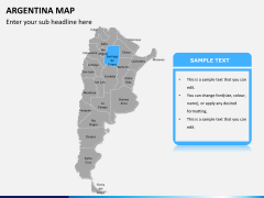 Argentina map PPT slide 9