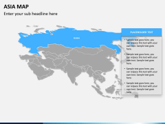 Asia map PPT slide 10