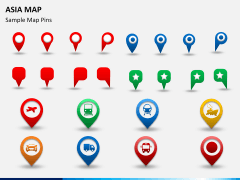 Asia map PPT slide 23