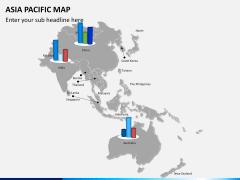 Asia - pacific map PPT slide 12