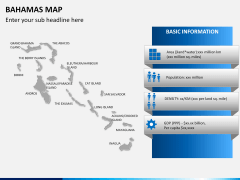 Bahamas map PPT slide 13