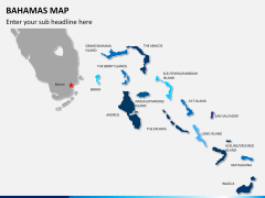Bahamas map PPT slide 1