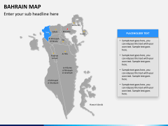 Bahrain map PPT slide 11