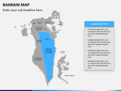 Bahrain map PPT slide 13