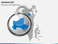 Bahrain map PPT slide 14