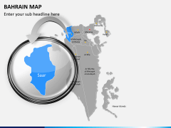 Bahrain map PPT slide 15