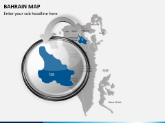 Bahrain map PPT slide 16