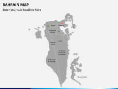 Bahrain map PPT slide 3