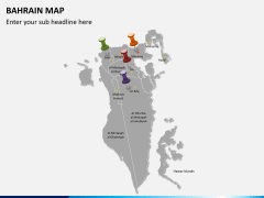 Bahrain map PPT slide 4