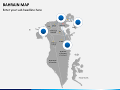 Bahrain map PPT slide 5
