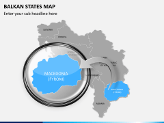 Balkan states map PPT slide 14