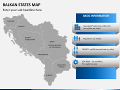 Balkan states map PPT slide 16