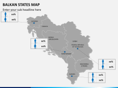 Balkan states map PPT slide 17