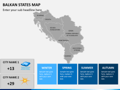 Balkan states map PPT slide 18