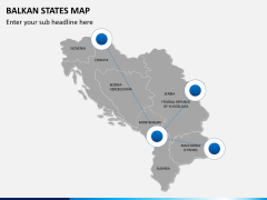 Balkan states map PPT slide 5