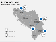 Balkan states map PPT slide 6