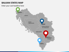 Balkan states map PPT slide 7