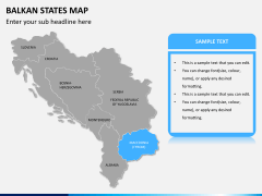 Balkan states map PPT slide 9