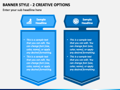 Banner Style - 2 Creative Options PPT Slide 2